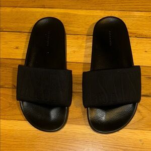 All Saints Black Slide Slides